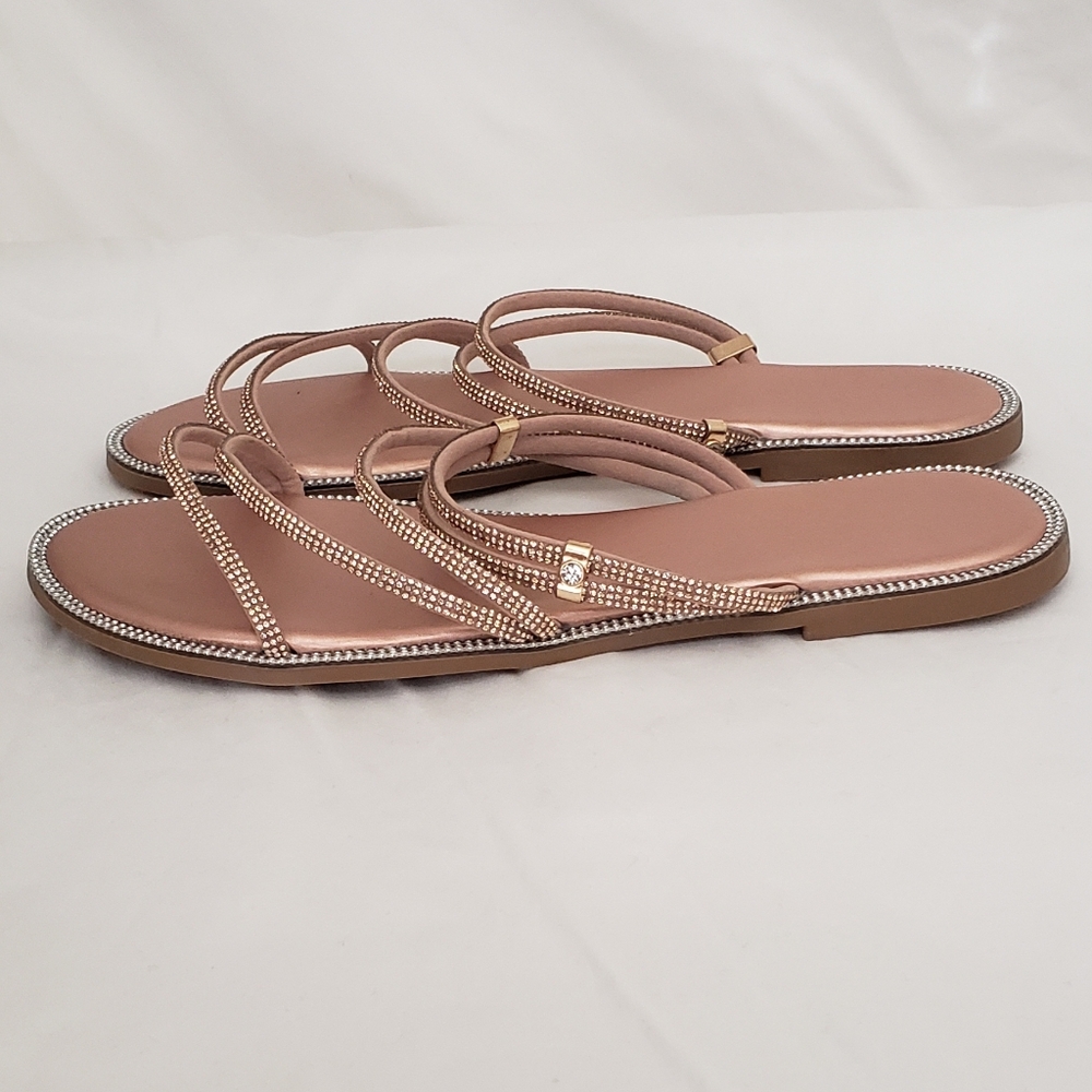 Sparkly Rhinestone Sandals - Picture 2 of 16